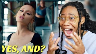 ARIANA GRANDE YES AND OFFICIAL MUSIC VIDEO REACTION 😍 SHE SAID HATERS DESERVE NOTHING 💕✨ [upl. by Tirreg]