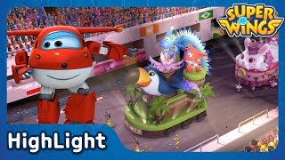 It’s Samba time Feel the beat  SuperWings Highlight  S1 EP9 [upl. by Kliment]