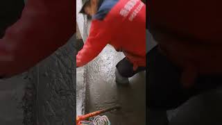 The process of pouring the floor with foam concrete [upl. by Akinyt]