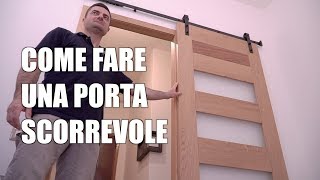 COME FARE UNA PORTA IN LEGNO  Con vetri  Lavorazione del legno  Falegnameria [upl. by Anelac]