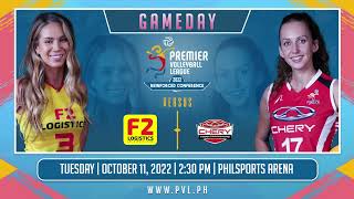 F2 LOGISTICS vs CHERY TIGGO CROSSOVERS  GAME 1 OCTOBER 11 2022  2022 PVL REINFORCED CONFERENCE [upl. by Chad726]