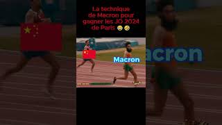 Comment Macron compte gagner les JO2024 de Paris 😂🤣 fyp france humour macron paris2024 jo [upl. by Loresz]