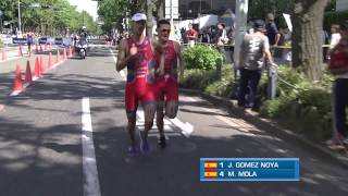 2014 Yokohama ITU World Triathlon Series Highlights  Elite Men [upl. by Trilbi]