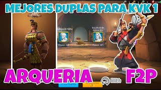 ¡¡¡¡Las Mejores Duplas Para KVK 1 Arqueria Rise Of Kingdoms [upl. by Enihsnus]