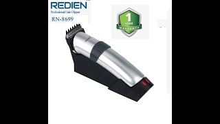 Redien RN8699 Zero Adjustable Professional Rechargeable Hair trimmer Japan design Hair Clipper [upl. by Kiel]