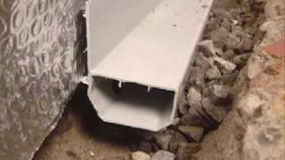 Basement Waterproofing  WaterGuard Perimeter Drainage Channel [upl. by Nnylecyoj]