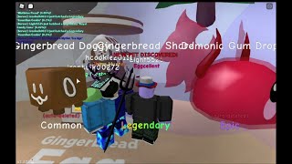 Hatching Gingerbread Shard and Rainbow Dogcat  Bubble Gum Simulator [upl. by Miran]