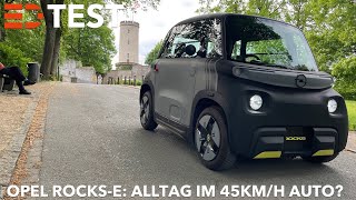 Opel RocksE Test  So schlägt sich das 45kmhAuto im Alltag  Electric Drive [upl. by Eninotna]