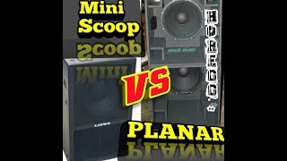 BOX SPEAKER MINI SCOOP VS PLANAR SALAM HOREEGGGG [upl. by Rehtse]