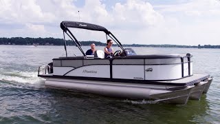 2021 Manitou Aurora LE pontoon boat [upl. by Yelbmik460]