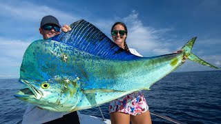 MASSIVE Mexican Mahi Mahi Catch Clean Cook [upl. by Rebe]