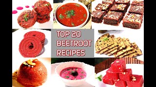 Top 20 Beetroot Recipes in Tamil with English subtitlesInstant 5 to 15 min sweets snacks etc [upl. by Adaminah]