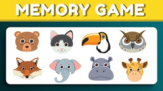 Memory Game for Kids  Boost Kids Brain Power  Memorize and Match For Preschoolers [upl. by Einneb]