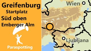 Oberer Südstart Emberger Alm Greifenburg  Paraspotting [upl. by Eiznekcm]