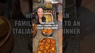 What Asian Family Brings To Italian Dinner🍝 [upl. by Eliak]