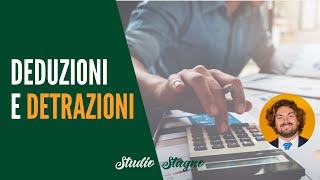 Deduzioni e detrazioni fiscali come funzionano [upl. by Geoff]