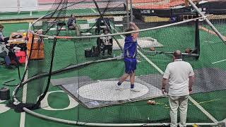 Golden State Throwers 2024 Simplot Games Weight Throw Zane Commins [upl. by Anidnamra]