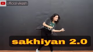 Easy Dance Steps for sakhiyan 20 song  official vikesh [upl. by Boatwright]