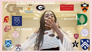 COLLEGE DECISION REACTIONS 2023  20 SCHOOLS  IVY ACCEPTANCE [upl. by Ettennod]