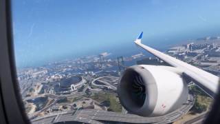 GTA 5  Boeing 737MAX9 LSIA to SS Sandy Shores Full Flight HD [upl. by Anig]