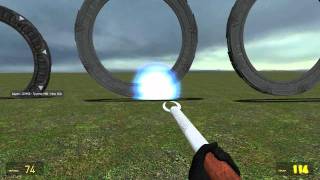 Garrys Mod  Stargate with Group System  destroyable stargate chevrons [upl. by Skyla]