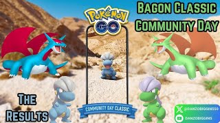 Bagon Classic Community Day  The Results 🤩👀💯 [upl. by Idihsar999]