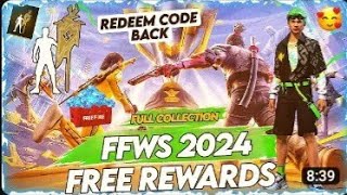 FFWS 2024 COLLECTION  FFWS 2024 FREE REWARDS  FFWS 2024 REDEEM CODE  FFWS FREE REWARDS [upl. by Ataga]