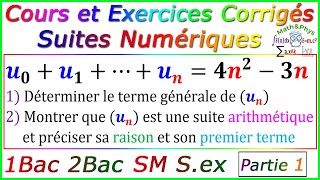 Les Suites Numériques  Cours et Exercices corrigés  2Bac – Partie1 [upl. by Arria887]