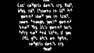 Brooks and DunnCowgirls Dont CryLyrics [upl. by Elbam917]