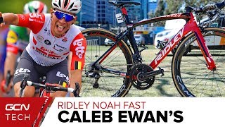 Caleb Ewans Ridley Noah Fast Aero Race Bike [upl. by Hoashis]