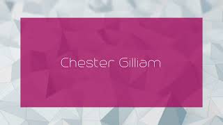 Chester Gilliam  appearance [upl. by Katina]