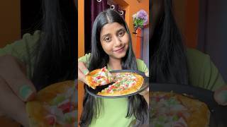 পাঁপড় দিয়ে pizza বানালাম☺️food recipe bengali dailyvlog shorts bangla minivlog foodvlog [upl. by Barbur891]