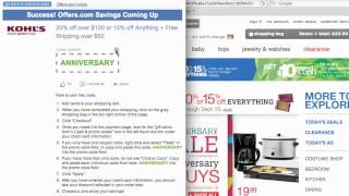 Kohls Coupon Code 2013  How to use Promo Codes and Coupons for Kohlscom [upl. by Colson]