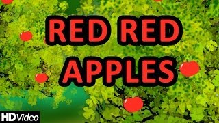 Red Red Apples  Nursery Rhymes  Learning English Preschool Rhymes For Children [upl. by Rapsag]