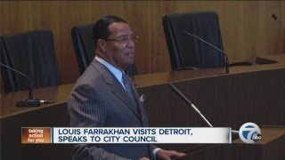 Louis Farrakhan visits Detroit [upl. by Klemens]