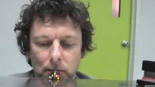 Michel Gondry Solves a Rubiks Cube with his Nose [upl. by Eirrem334]