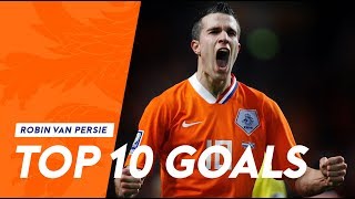 Robin van Persie  Top 10 goals in Oranje [upl. by Eerbua150]