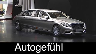 Allnew MercedesMaybach S600 Pullman reveal by Daimler CEO  Autogefühl [upl. by Ennayrb]