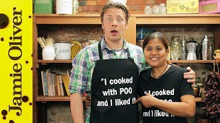 Jamie cooks with Poo  Thai Massaman curry [upl. by Dnalyram]