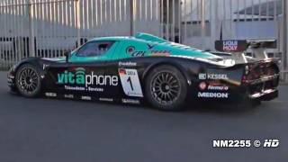 Maserati MC12 Corsa INSANE SOUND  Start and HUGE REVS [upl. by Atsirtal]