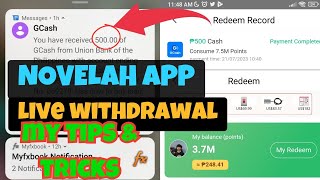 Novelah App Tricks Withdrawal Proof LIVE Legit 2023 [upl. by Elbys]