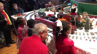 Clems amp Norms Christmas Trains at Manassas Show [upl. by Enelime]