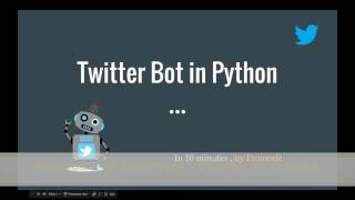 Using Tweepy to post in Twitter in Python [upl. by Gaskins]