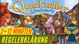 Die Quacksalber von Quedlinburg Regeln Anleitung Kennerspiel des Jahres 2018 [upl. by Anam]