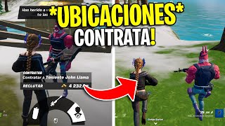 CONTRATA A UN PERSONAJE Y VIAJA 1000 METROS CON EL FORTNITE 😱 COMO CONTRATAR A UN PERSONAJE FORTNITE [upl. by Leiad]