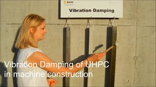 Vibration Damping in machines  Schwingungsdämpfung mit UHPC [upl. by Einon]