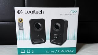 Logitech Z150 unboxing and quick look [upl. by Catina]