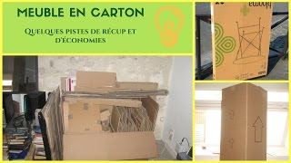 Meuble en carton  où récupérer les cartons  Estce résistant [upl. by Zampardi]