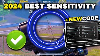 PUBG MOBILE SENSITIVITY SETTINGS 2024🔥NEW SENSITIVITYCODE￼☑️ [upl. by Blanchard]