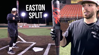 Hitting with the 2024 EASTON SPLIT  BBCOR Baseball Bat Review [upl. by Sivi]